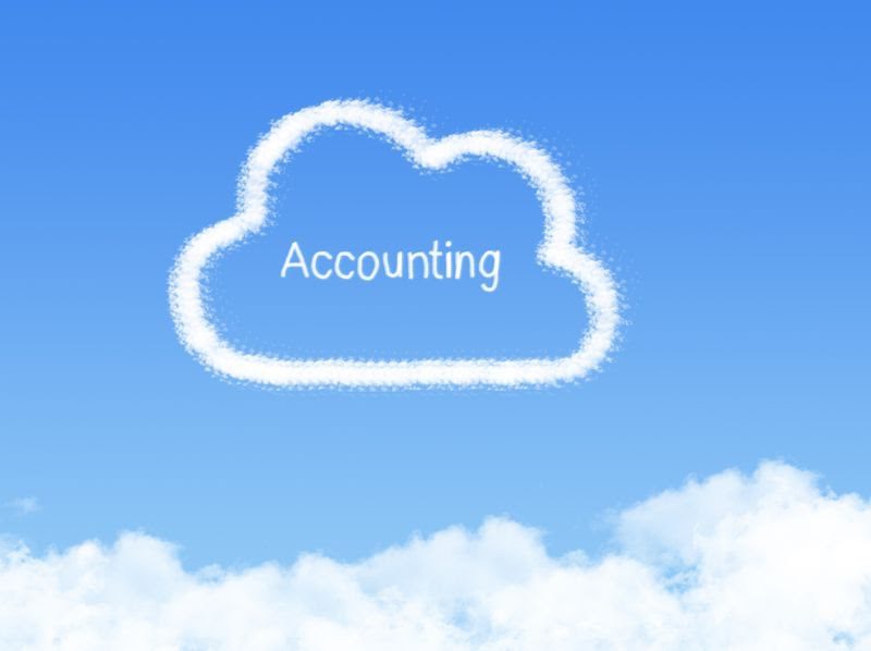 the best cloud accounting software -  cloud accounting on a blue sky concept