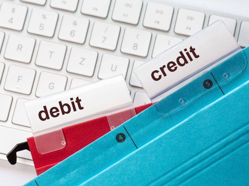 Debits and credits filed separately.