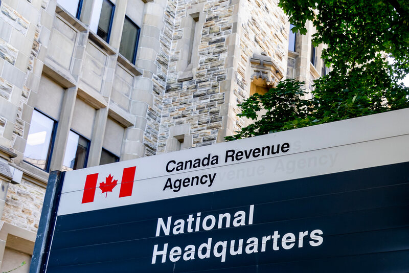 A sign saying "Canada Revenue Agency National Headquarters"